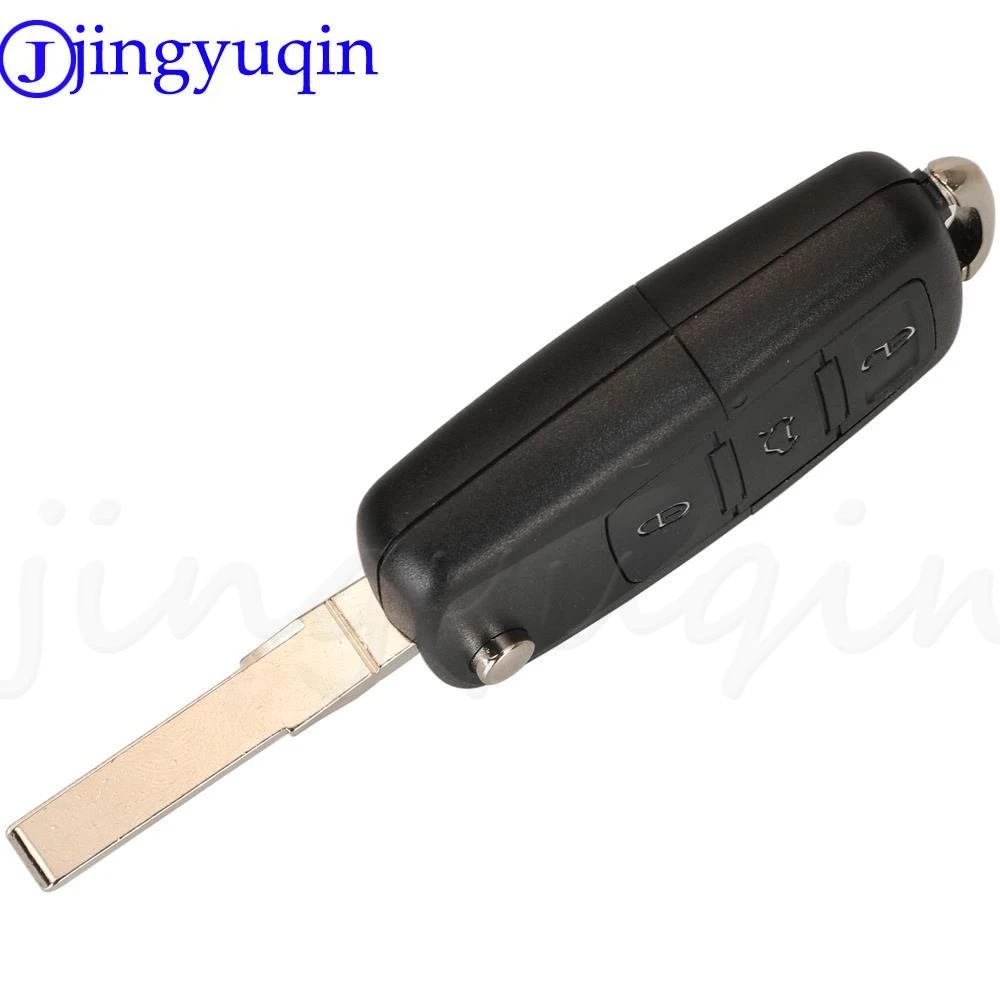 Jingyuqin 3 pulsanti 6qe 959 753 Flip Remote Car Key Fob 434MHz per Volkswagen VW Fox Gol Sharan 2010 + Saveiro2009-2012 6QE959753