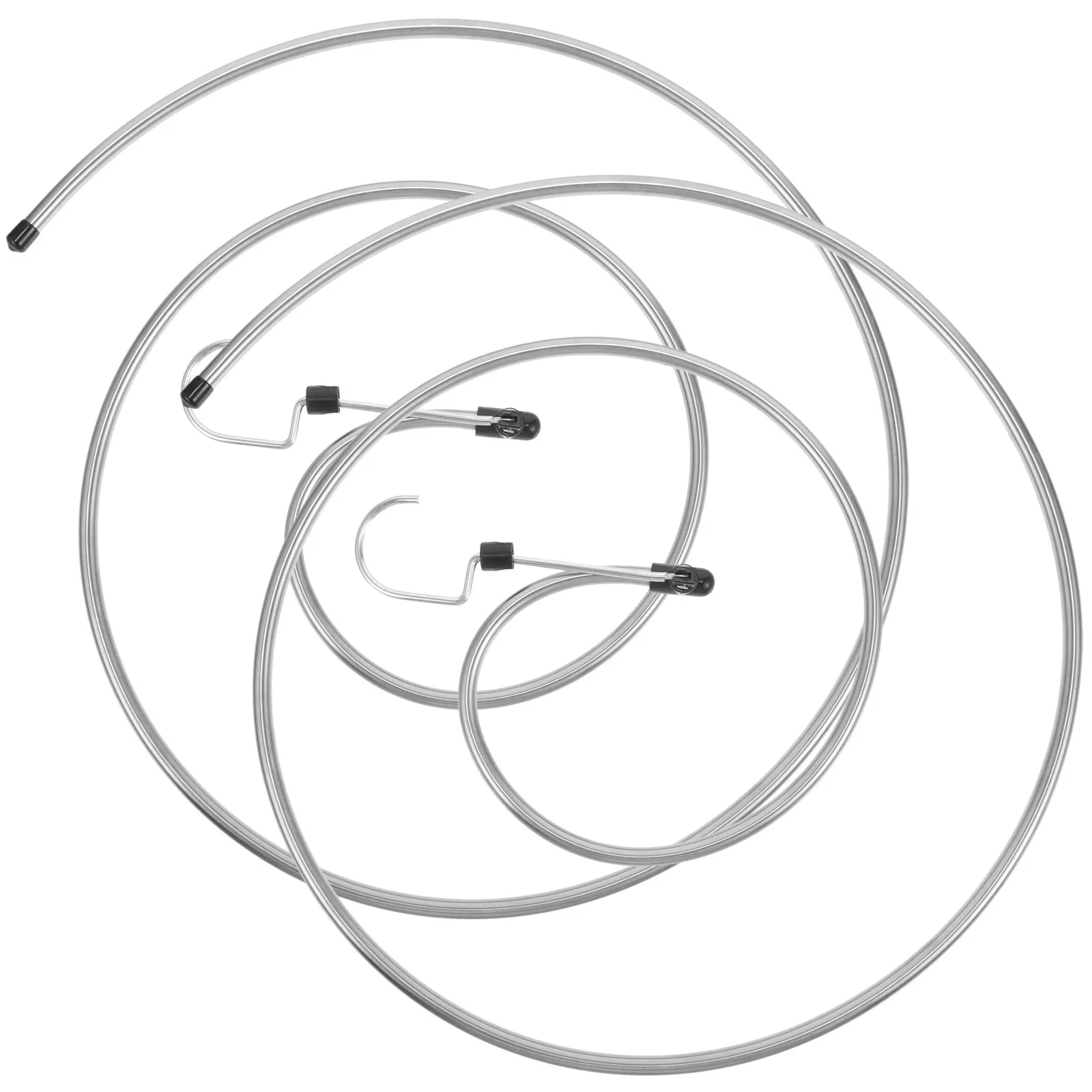 

2pcs Spiral Drying Rack Set Stainless Steel Thickened Laundry Hanger Balcony Bed Sheet Blanket Dryer Space Saver