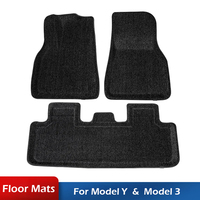 All Weather Polyester Fabric Floor Liners for Tesla Model Y Juniper Launch Model 3 Highland Floor Mats Left Right Hand Drive Mat