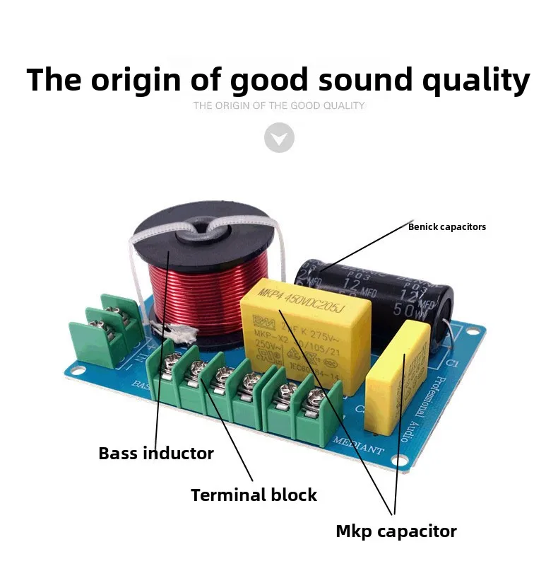 MW Audio 10 Stück 3-Wege-HiFi-Lautsprecher-Frequenzweiche, Frequenzteiler für Regal- und Square-Dance-Audio – Detail 16