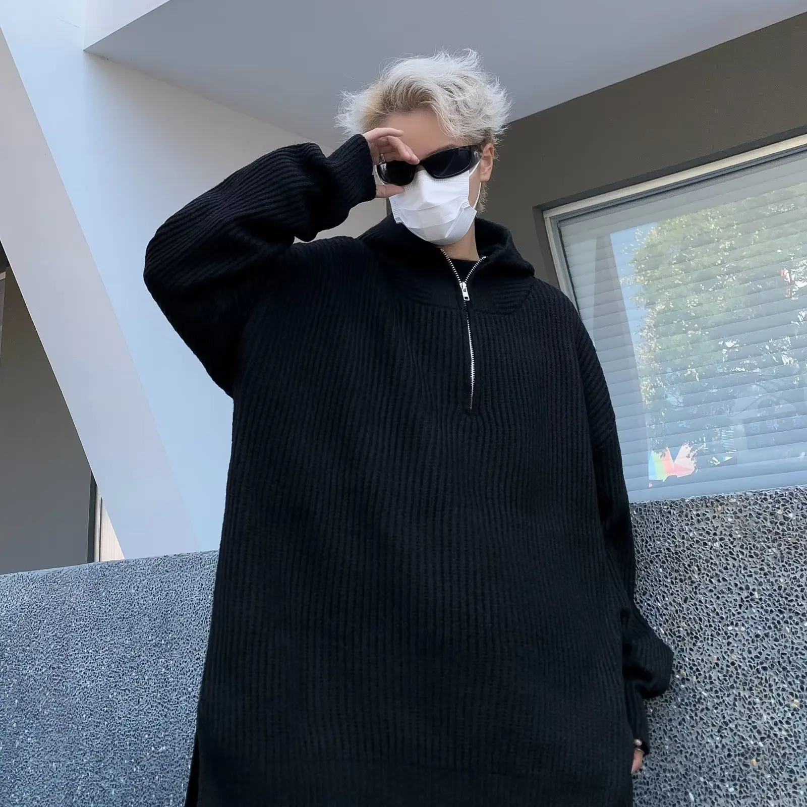 

Loose Fit Casual Long Sve Knitwear for Teenage Boys plus Size Color Sweater Comfortable Polyester Fiber Winter Wear