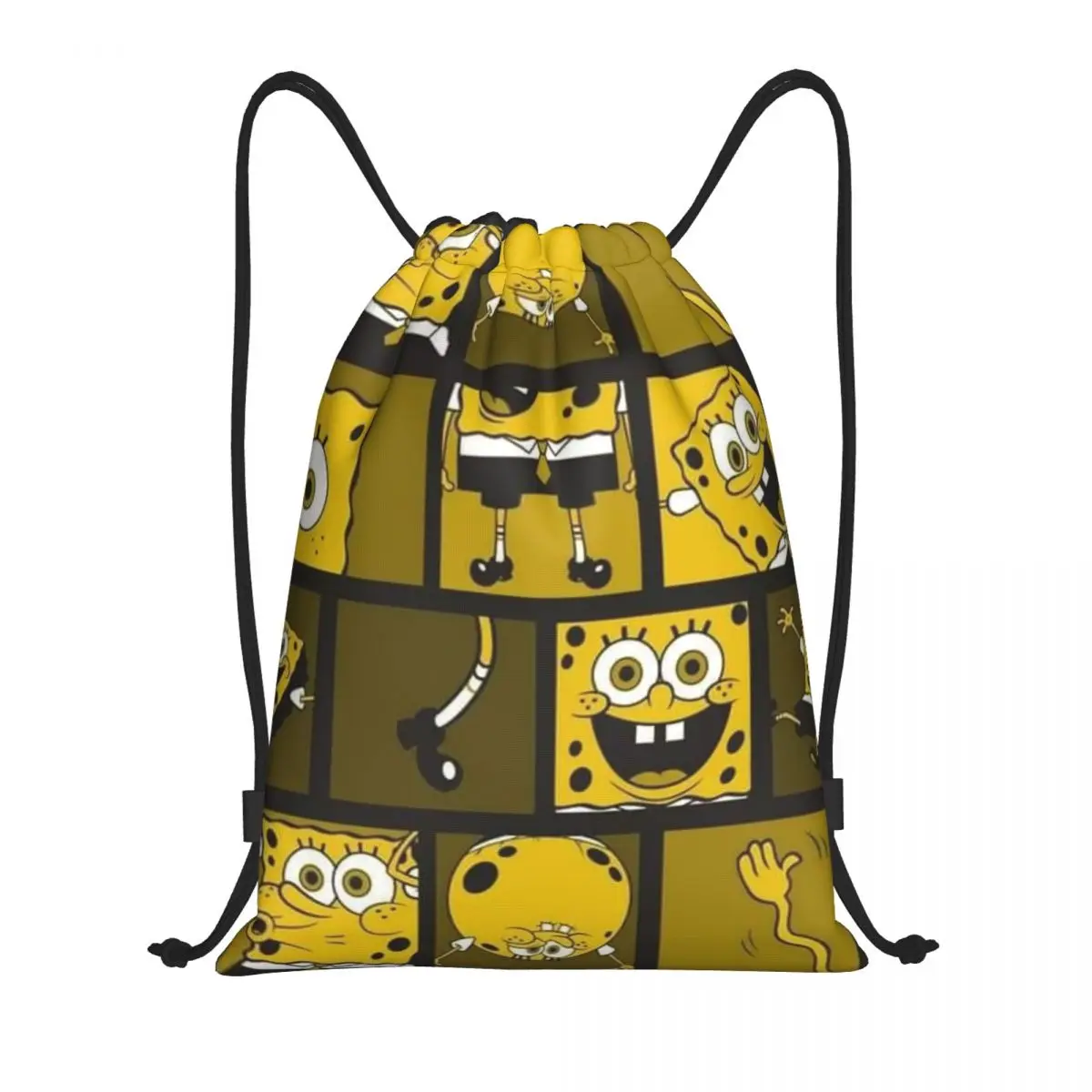 

Spongebob Sports Drawstring Backpack Sport Fitness Travel Outdoor Sackpack Women And Men Large Capacity Gym Swim Beach Bags