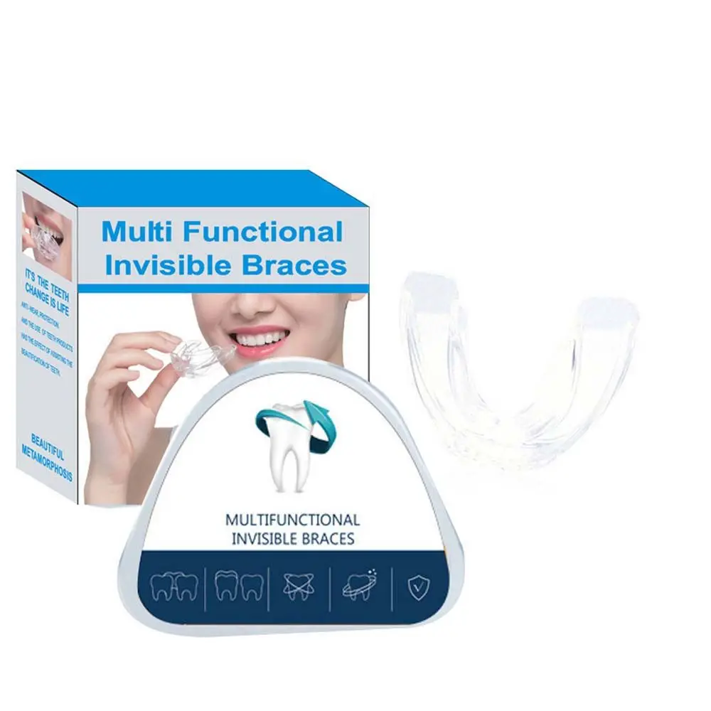 Conjunto De Cinta De Dentes Invisíveis, aparelho de alinhamento bucal para dente, aparelho ortodôntico, redutor de molar noturno, ortodôntico