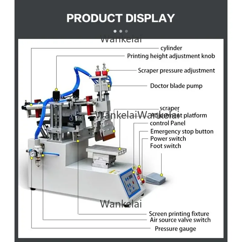 Automatic Type 20*30/30*40 /40*60cm Plane Serigraphy Printer Mini Size Semi Auto Tshirt Fabric Silk Screen Printing Machine