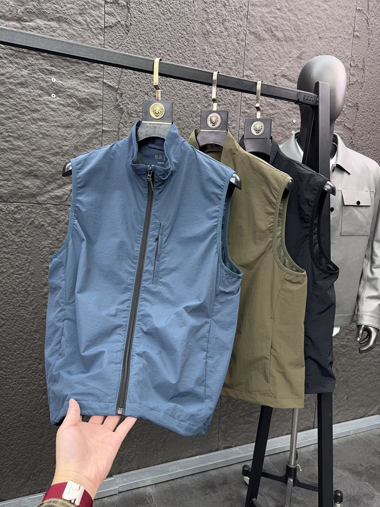 

Мужской модный повседневный жилет с воротником-стойкой Jaet, весенний сезон, дышащая удобная молодежная верхняя одежда с 3D пошивкой