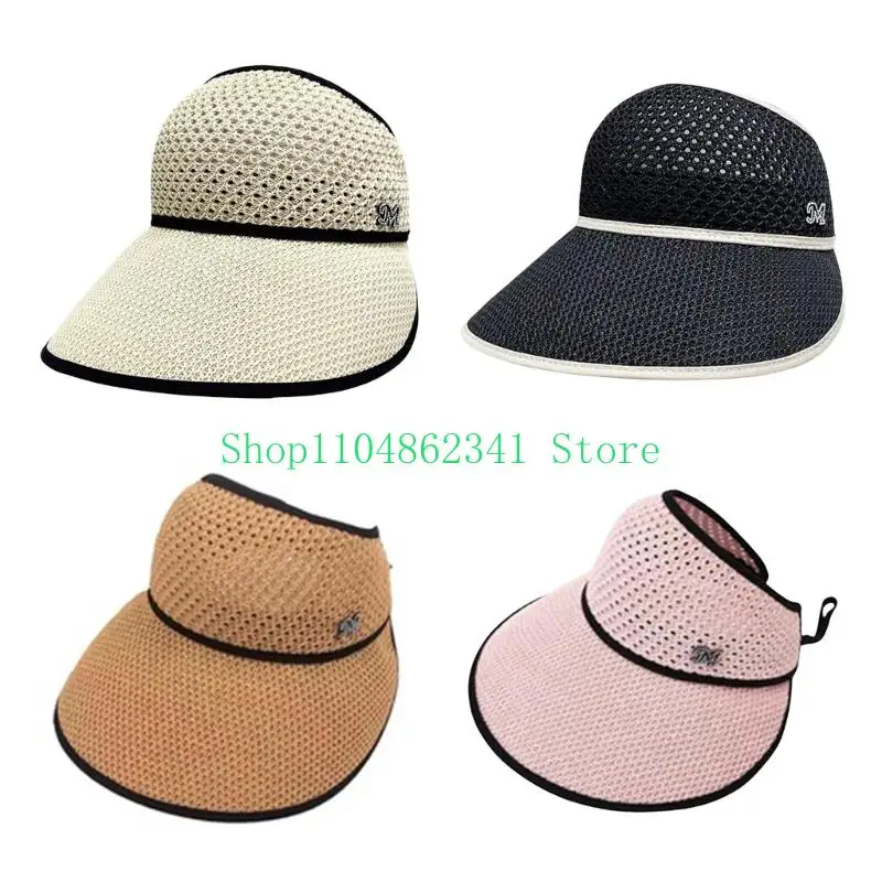 

5asd Women Sun Protective Hat Wide Brims Straw Beach Hat with Foldable Packable Design Straw Hat for Travel Outdoor Activity