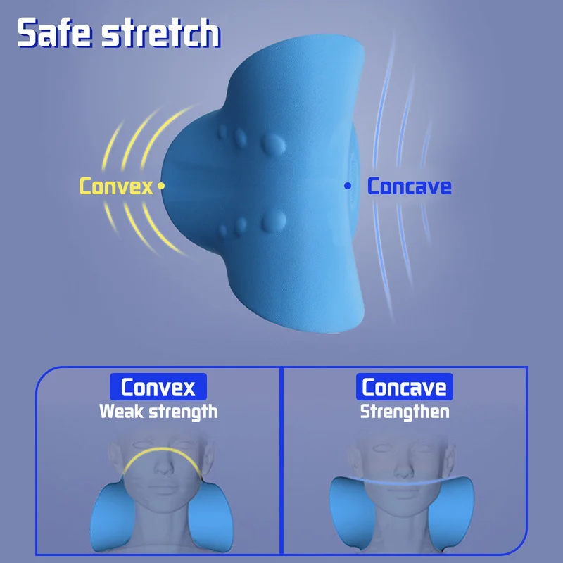 Relajante para cuello y hombros Estirador de cuello para aliviar el dolor de cuello, relajante de cuello y hombro, dispositivo de tracción cervical