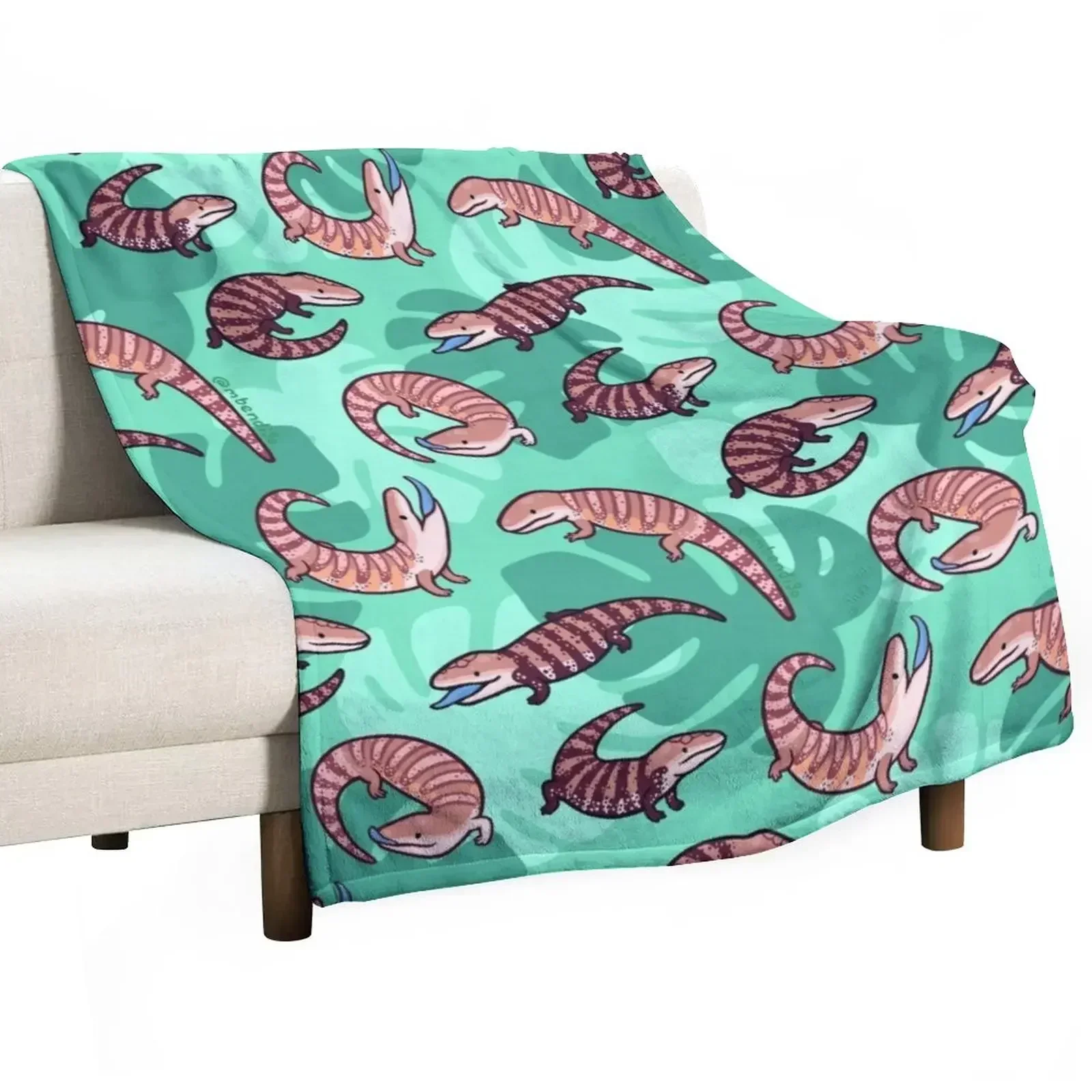 Blue Tongue Skink Throw Blanket wednesday Blankets Sofas Of Decoration Camping Personalized Gift Blankets