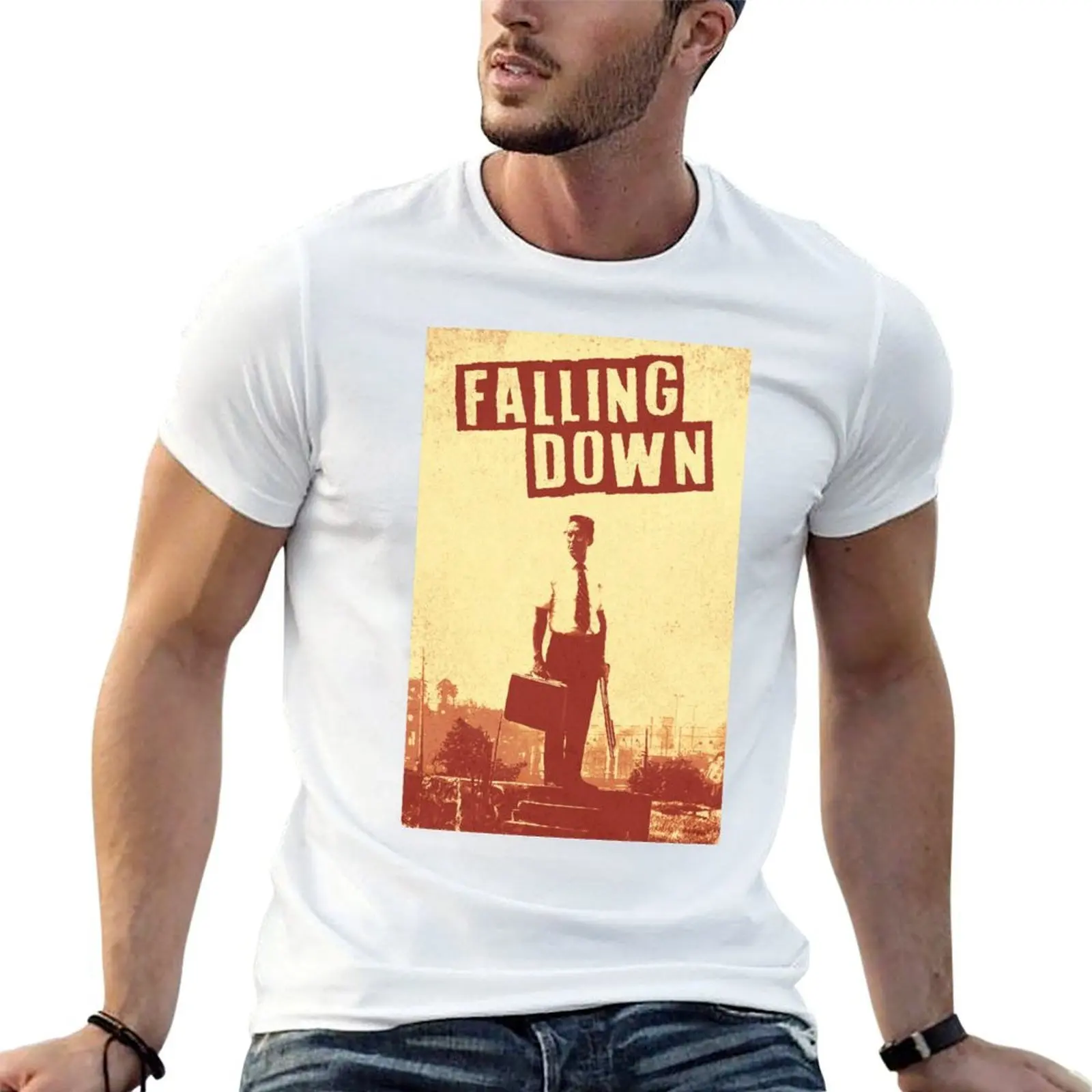 

Falling Down T-Shirt man t shirt heavy cotton cotton t shirt man man t shirt cotton T-Shirt