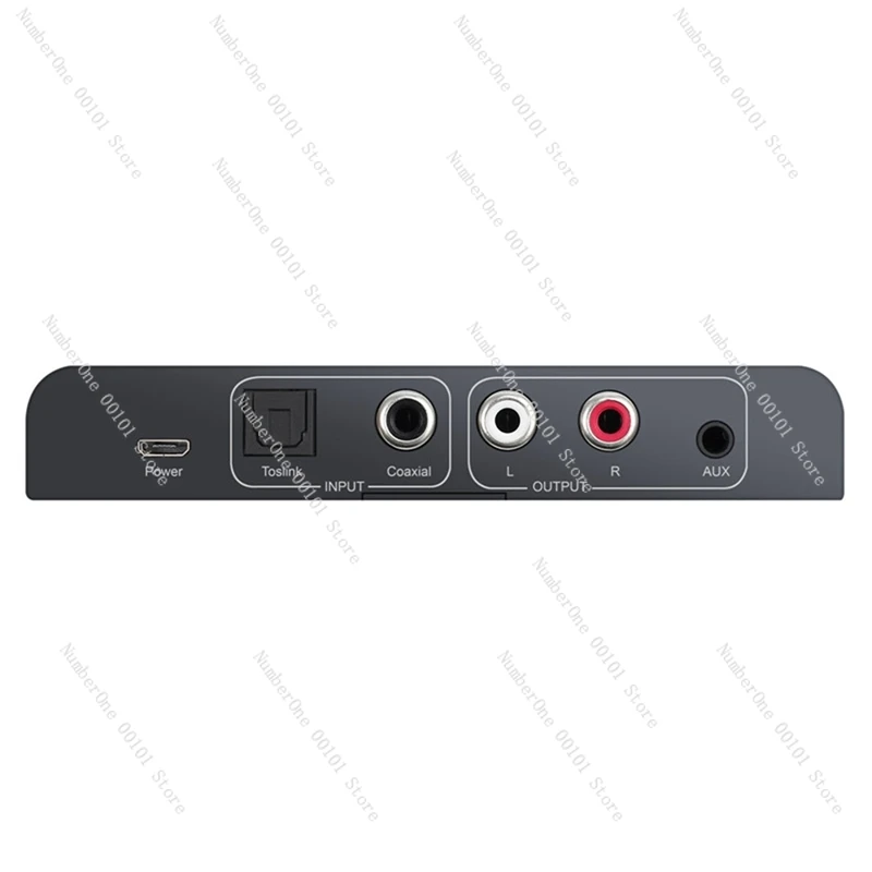 Digital To Analog Audio Converter With IR Remote Control Volume 192Khz Coaxial Optical Toslink To L/R RCA 3.5Mm Adapter