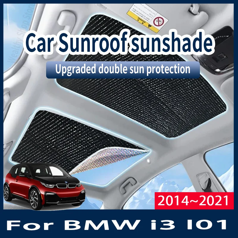 For BMW i3 I01 2014~2021 2016 2018 2020 MK Auto Sunroof Sunshade Car Sun Shades CoverProtector Anti-UV Heat Isolate Accessories