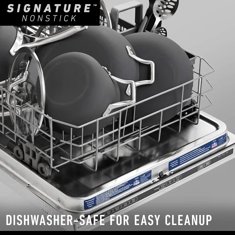 فرن هولندي صلب غير لاصق بأكسيد سعة 5 لتر للموقد والفرن للطهي بلمسة نهائية سوداء متينة خالية من مادة PFOA مثالية لخياطة الحساء وب