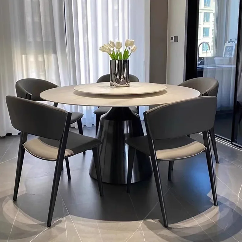 Kids Living Room Round Tables Home Furniture Small Dining Stainless Steel Garden Breakfast Mesas De Comedor Coffee Modern JGY