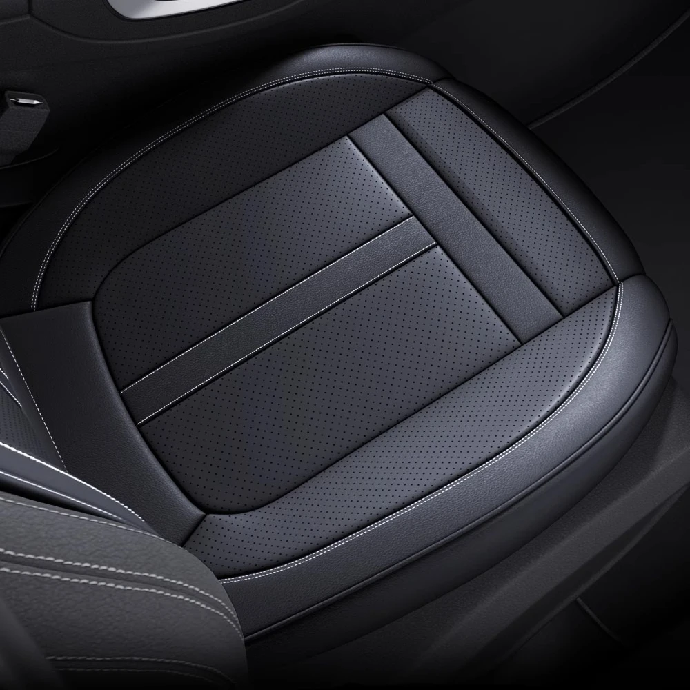 

1PC Full Wrap Nappa Leather Car Seat Cover Anti-Slip Driver Car Seat Protector Mat Front Bottom Car Seat Cushion Cover