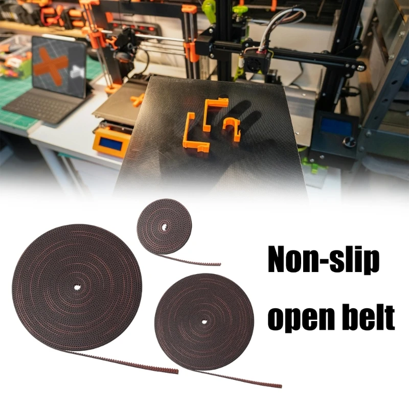 Open Timing Belt 3KC 9RF/9RF 9mm Length 2/5/10Meter Synchronous Belt Rubber Pulley Nonslip Belt 3D Printer Accessories