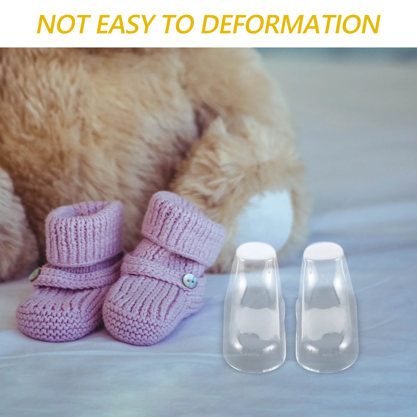 

50Pcs Clear Plastic Baby Feet Shoe Holder Socks Stand Durable Foot Mannequin Store Display Booties Organizer Shoe Display Stand