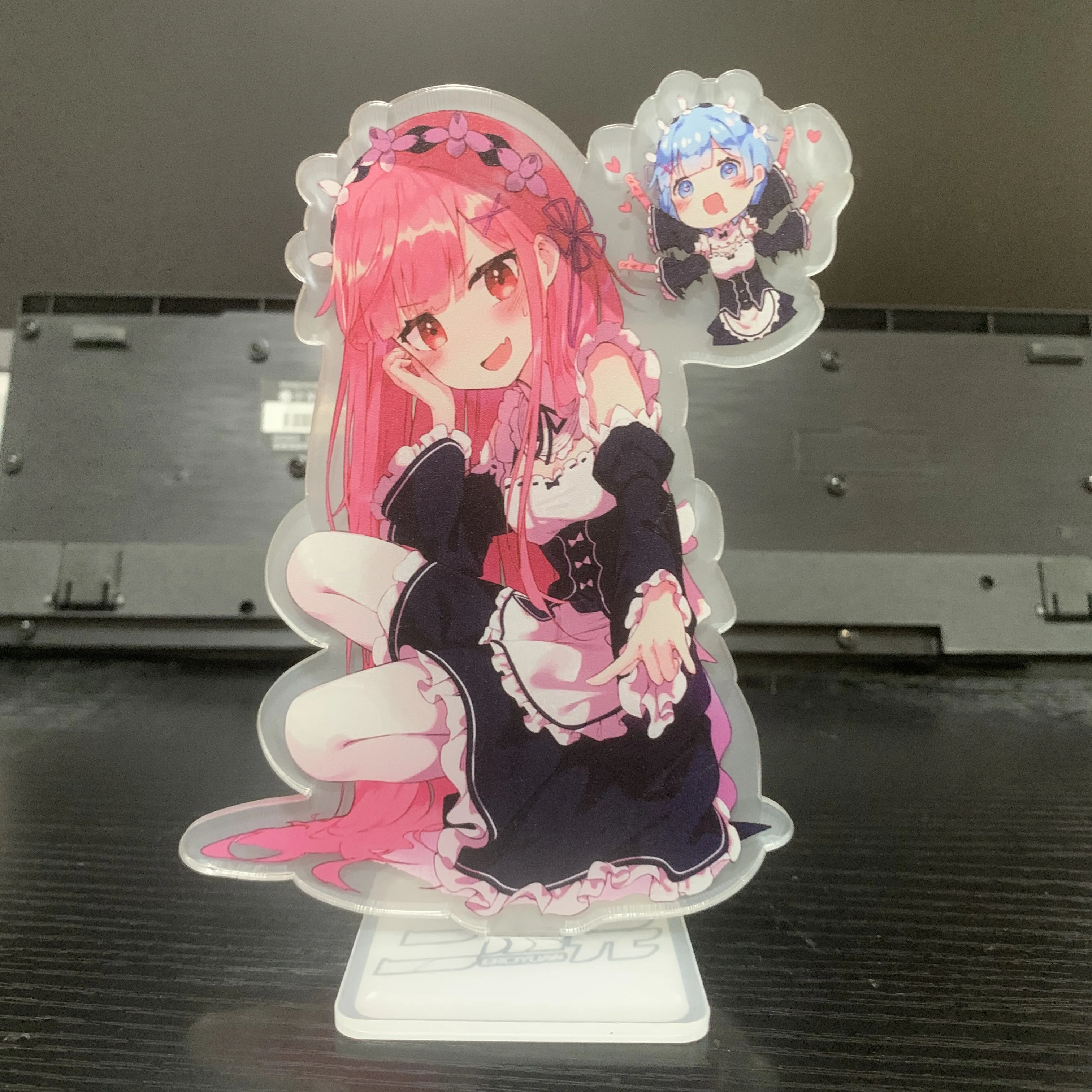 Ri: la vita in un mondo diverso da zero figure di Anime Rem Ram Cosplay supporto in acrilico modello piatto scrivania Decor segno in piedi fan