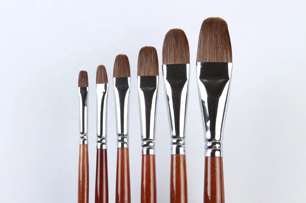 Professional 6 Pcs/set Arts And Crafts Brush Suit For Gouache,watercolors,acrylics,oils With Cheap Wholesale &retail Price