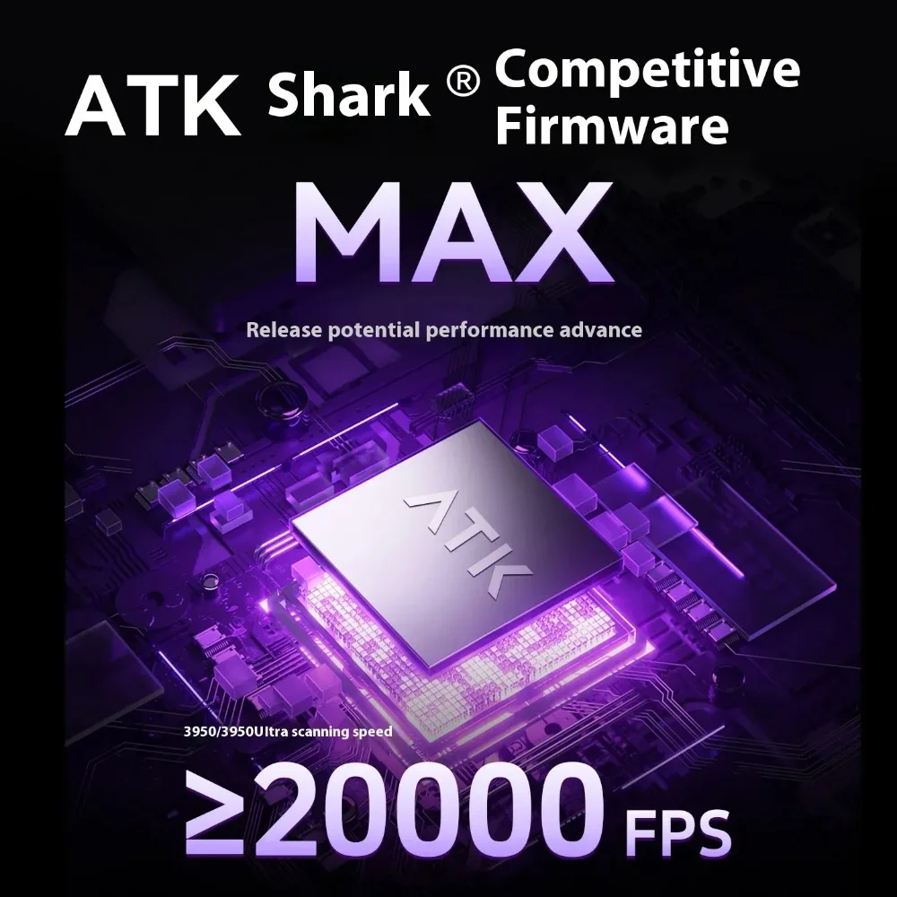 

Беспроводная мышь ATK U2 Paw3950, трехрежимная мышь, легкая, Paw3395, 8000 Гц, игровая мышь с низкой задержкой, аксессуары для ПК для FPS Gamer, подарок