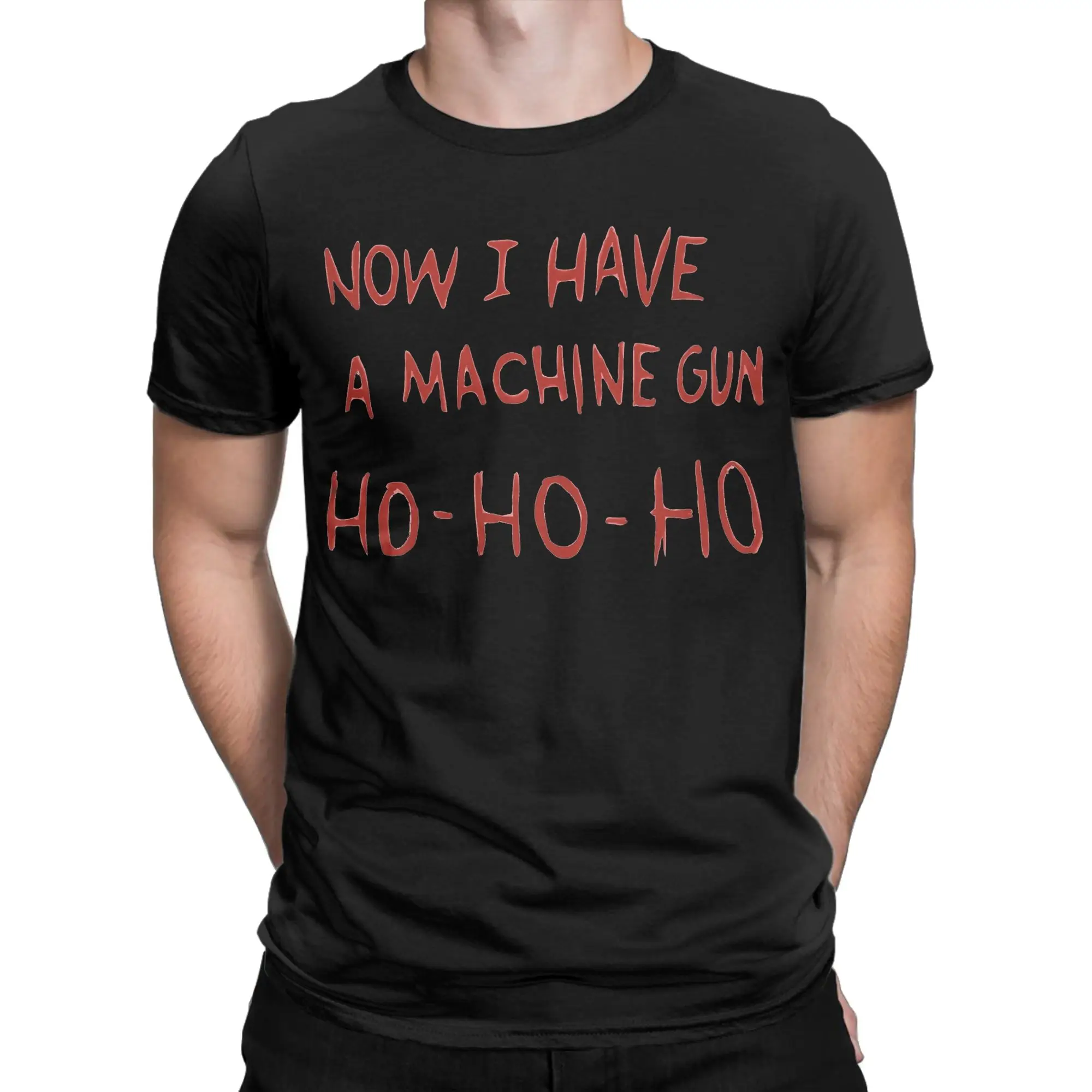Die Hard Christmas Sweater, Now I Have A Machine Gun  Die Hard Is A Christmas Movie T Shirt Summer  Cotton T Shirts For Couple