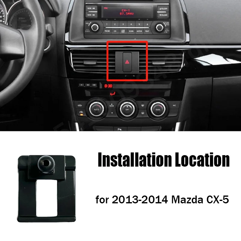 Gravity Car Phone Holder Mobile Cell Phone Support Mount for Mazda CX-5 2016-2024 CX-8 2019-2024 Accessories