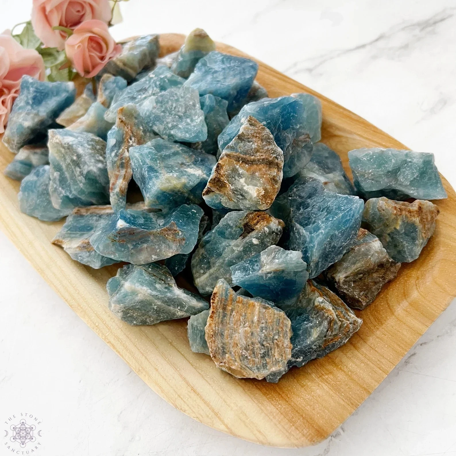 Natural Blue Onyx raw stone mineral specimen gemstone crystal for chakra balance Reiki, good luck/gift ornament - view 6