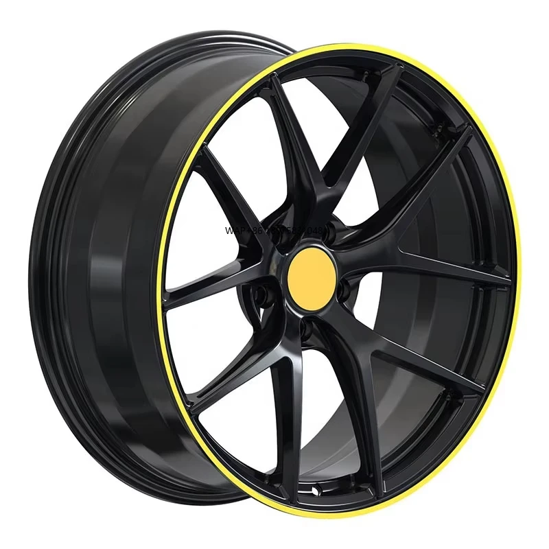 

Custom P204 Satin Black 5x112 5x114.3 5x120 Forged Aluminum Alloy Wheel Rims 18 19 20 21 22 Inch Alloy Passenger Car Wheels