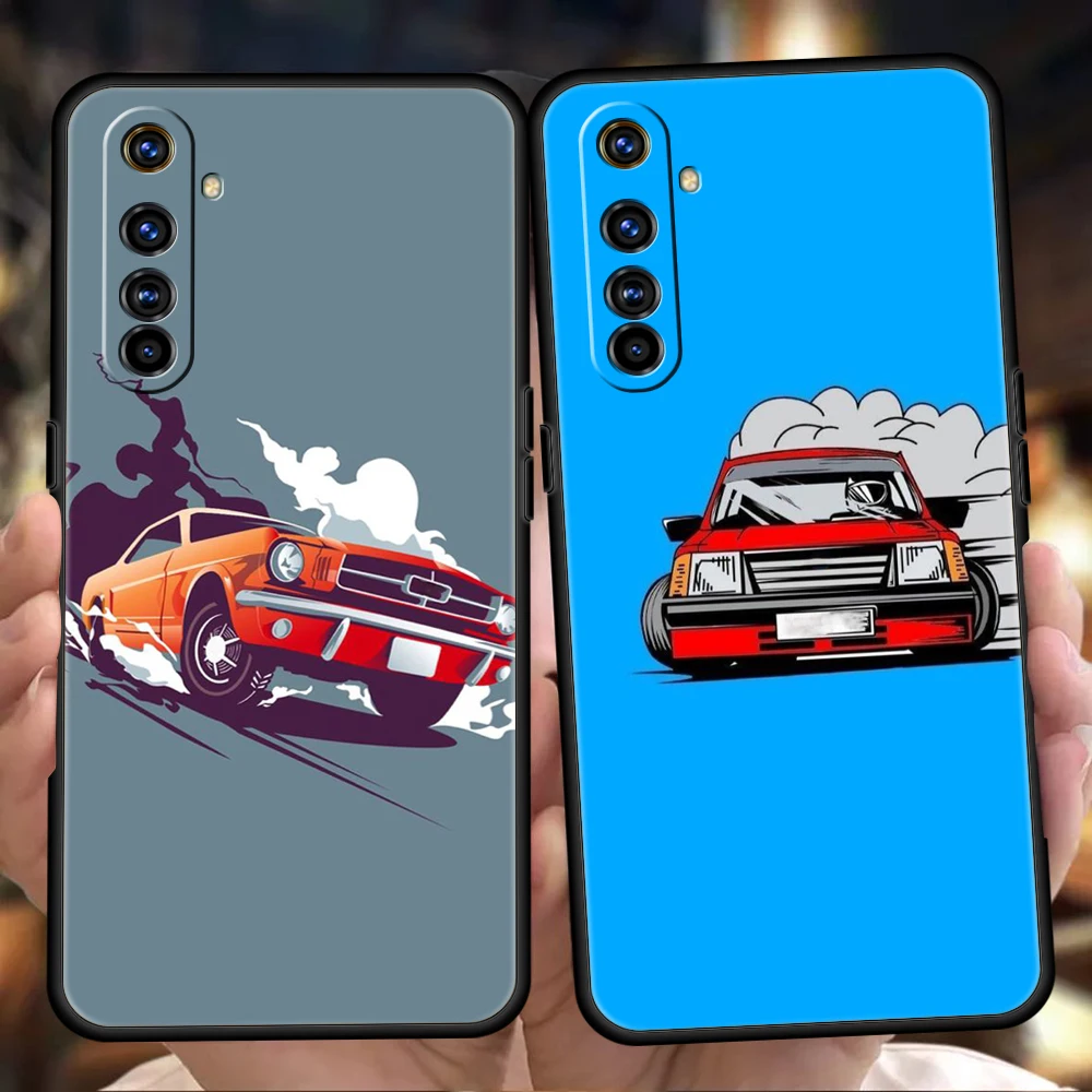 Japan Sports Car Soft Case For Oppo A12 A16 A74 A76 A15 A52 A53 A54 Find X5 Reno6 Z Reno7 SE Pro 5G A9 2020 Phone Shell Fundas