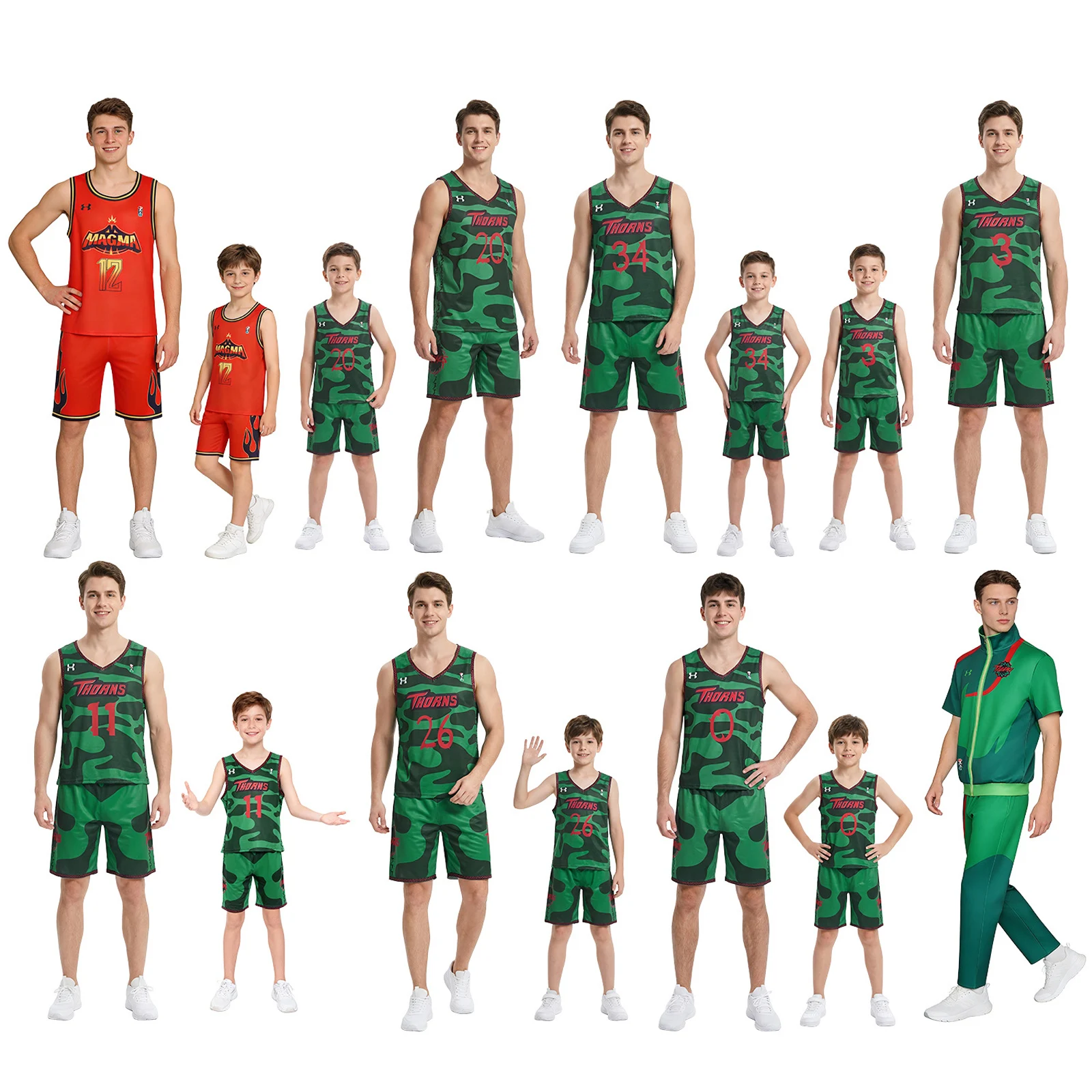 Conjunto de Jersey de Cosplay de Will Harris de la Película Goat Movie, Uniforme de Baloncesto sin Mangas del Equipo Titans, Traje para Adultos y Niños, Disfraz para Actuaciones en Escenario