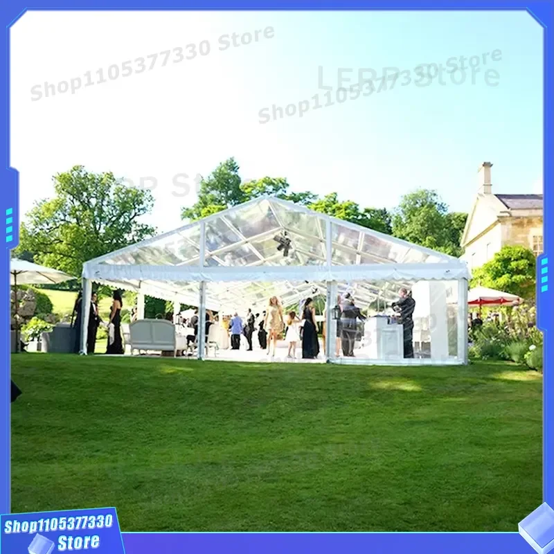 Outdoor trade show wedding marquee aluminum frame double layer transparent waterproof durable four seasons universal
