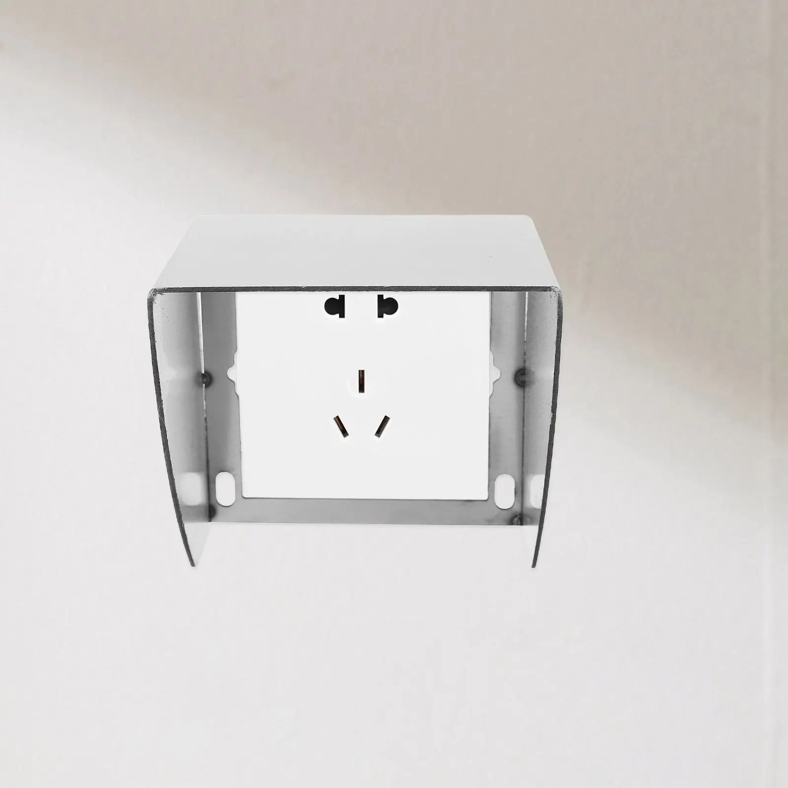 

Outdoor Waterproof Socket Box Cover Protector Stainless Steel Wall Outlet Case Switch Protective Cover Doorbell Housing