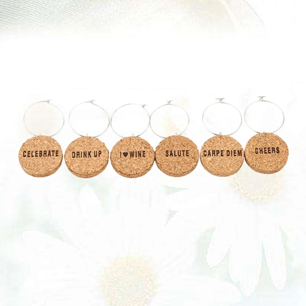 

cork glass charms cork glass ring cork drink markers cork charms glass marker