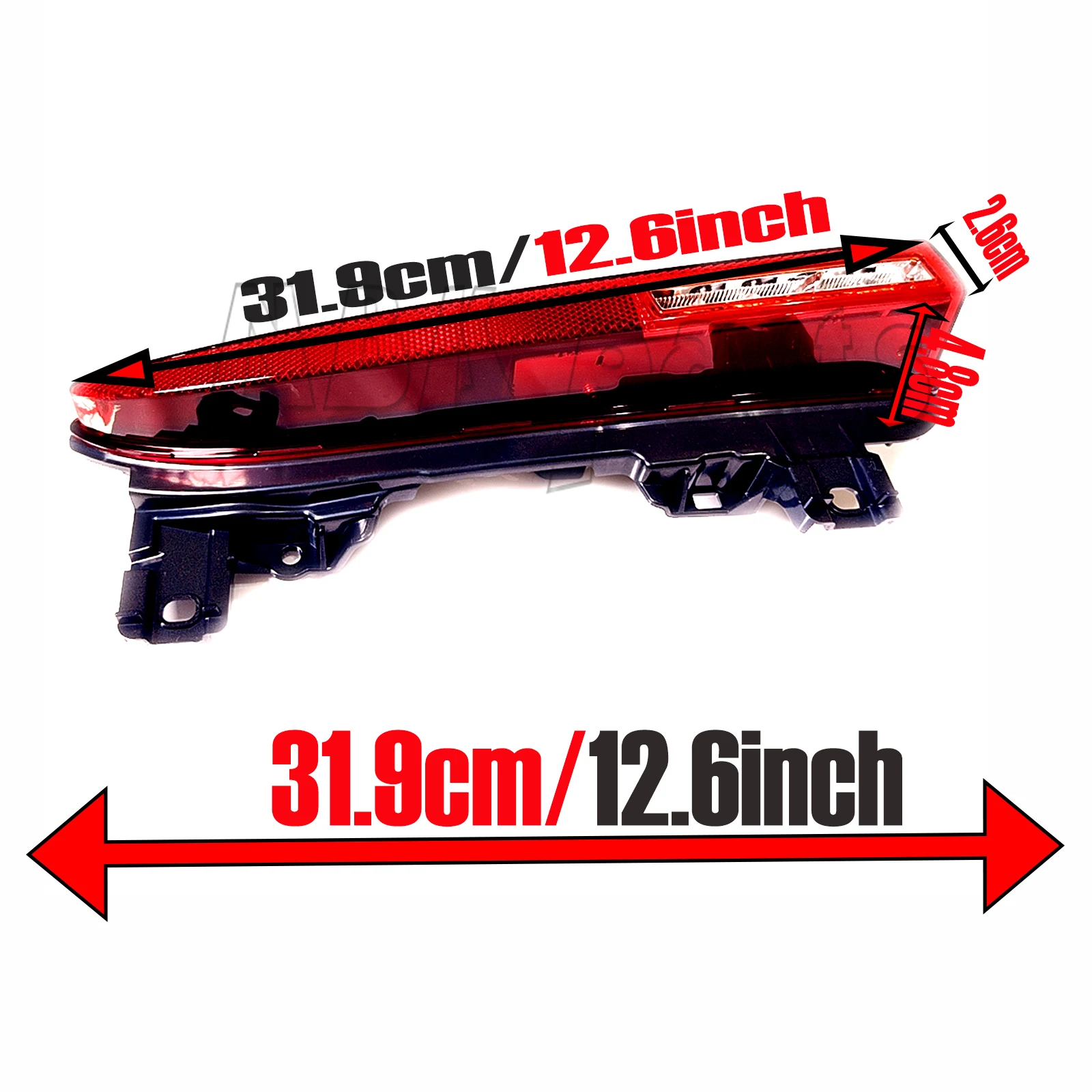 Rear 2in1 Fog Reflector for Porsche Macan 95B.3 Fit 2.0T 2.9T T Sport GTS Turbo S SUV 2022 2023 2204 Bumper Driver Side Left
