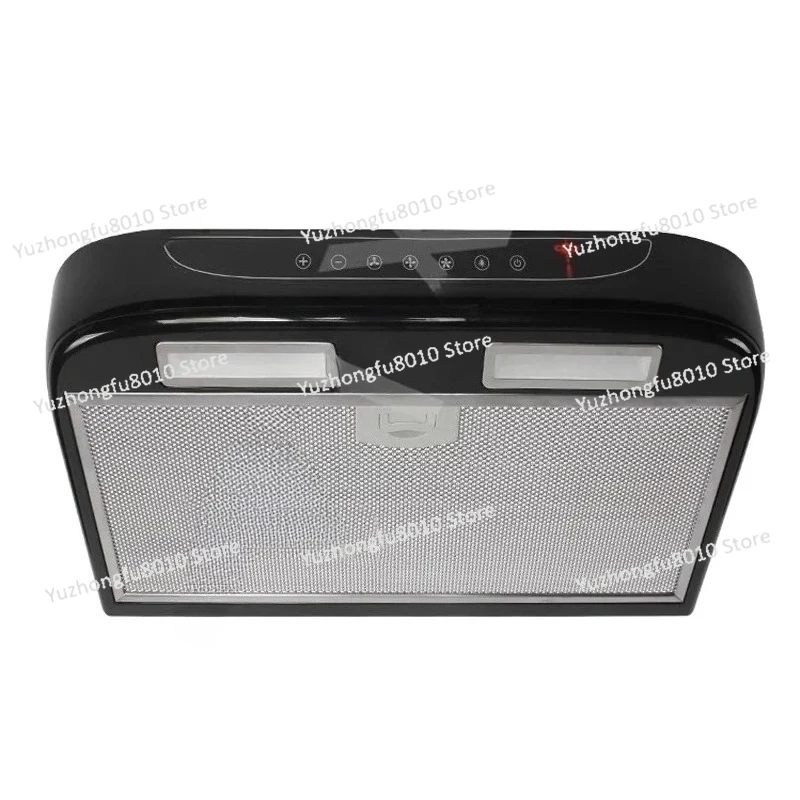 RV Vehicle Range Hood 12V Car Kitchen Range Hood Touch Switch & Key Type With Led Light Removable For Cleaning Camper Caravan