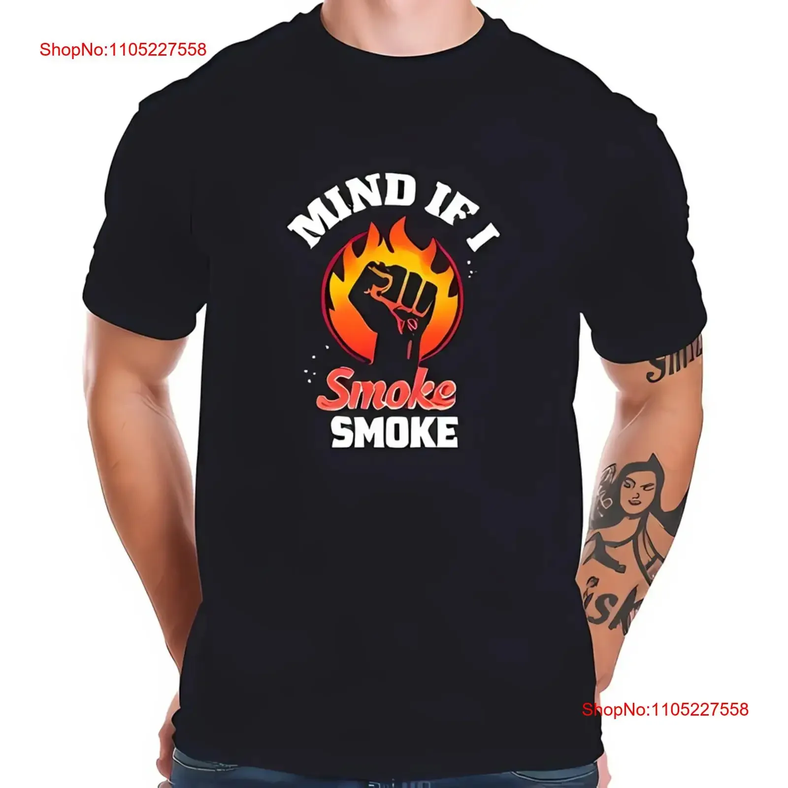 Bold Black Cotton  T Shirt with Fiery MIND All vintage Washed Slightly Breathable Comfortable Versatile Stylish