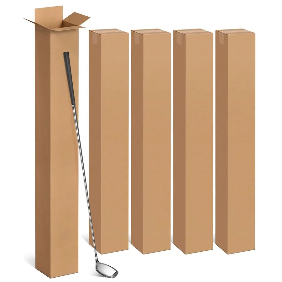 

Коробки для транспортировки гольф-клюшек, 48x4x4 дюйма, высокие, из гофрированного картона, для упаковки, переезда и почтовых отправлений