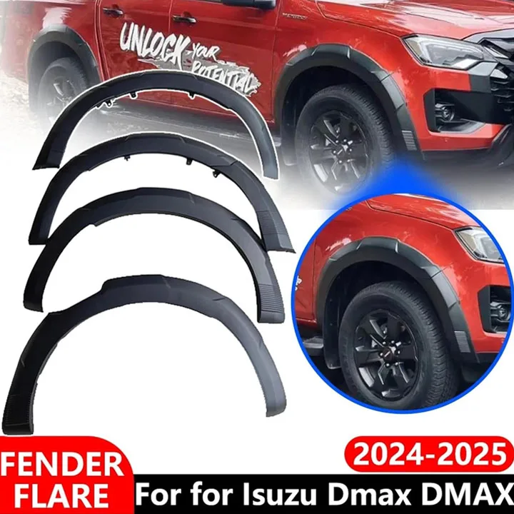 

Защитные накладки на колесные арки Dream Garage (прямые поставки с завода) для Isuzu D-Max 2024-2025: расширители колесных арок, брызговики, защитные накладки на колеса