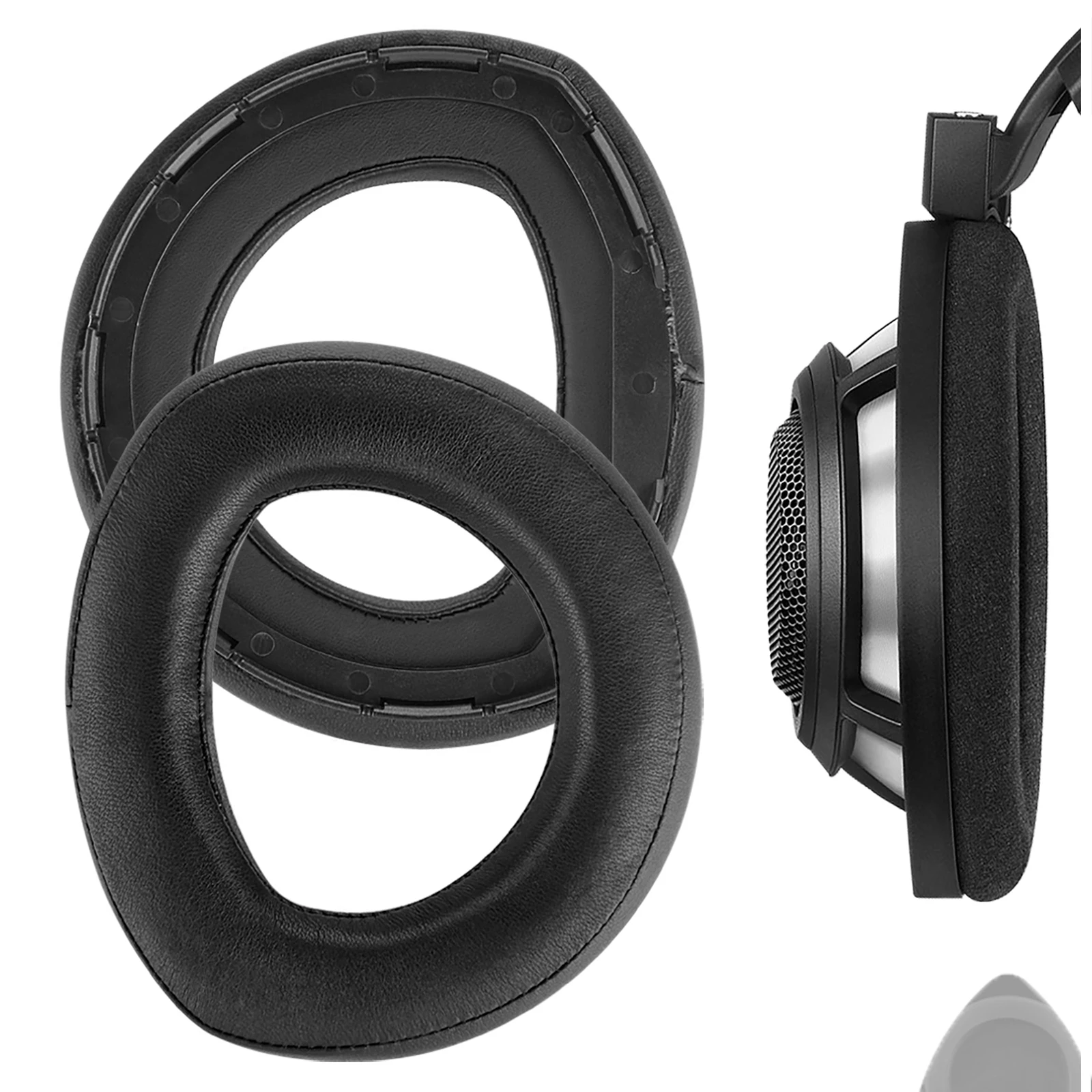 Geekria Elite Sheepskin Replacement Ear Pads for Sennheiser HD800 Headphones Ear Cushions, Headset Earpads