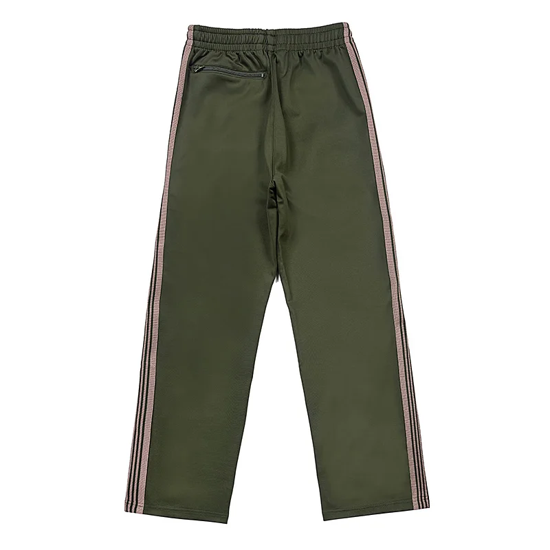 Military Green Logo Embroidery Side Edge Weaving Casual Pants Men Woman Straight Cylinder Versatile Wide Legs Trousers