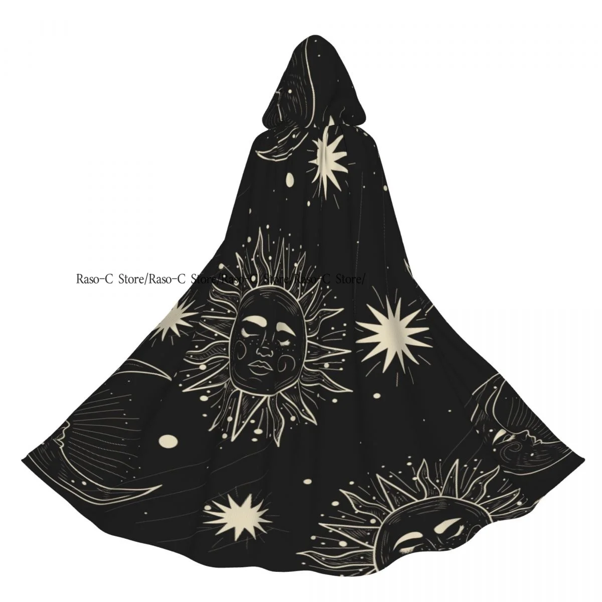 

Hooded Cloak Unisex Cloak with Hood Zodiac Tarot Cloak Vampire Witch Cape Cosplay Costume