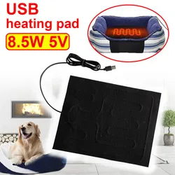 Almofada de aquecimento USB impermeável para assento de carro Almofada de aquecimento Folding Heated Sheet Mat para Pet, Réptil Animal, Inverno