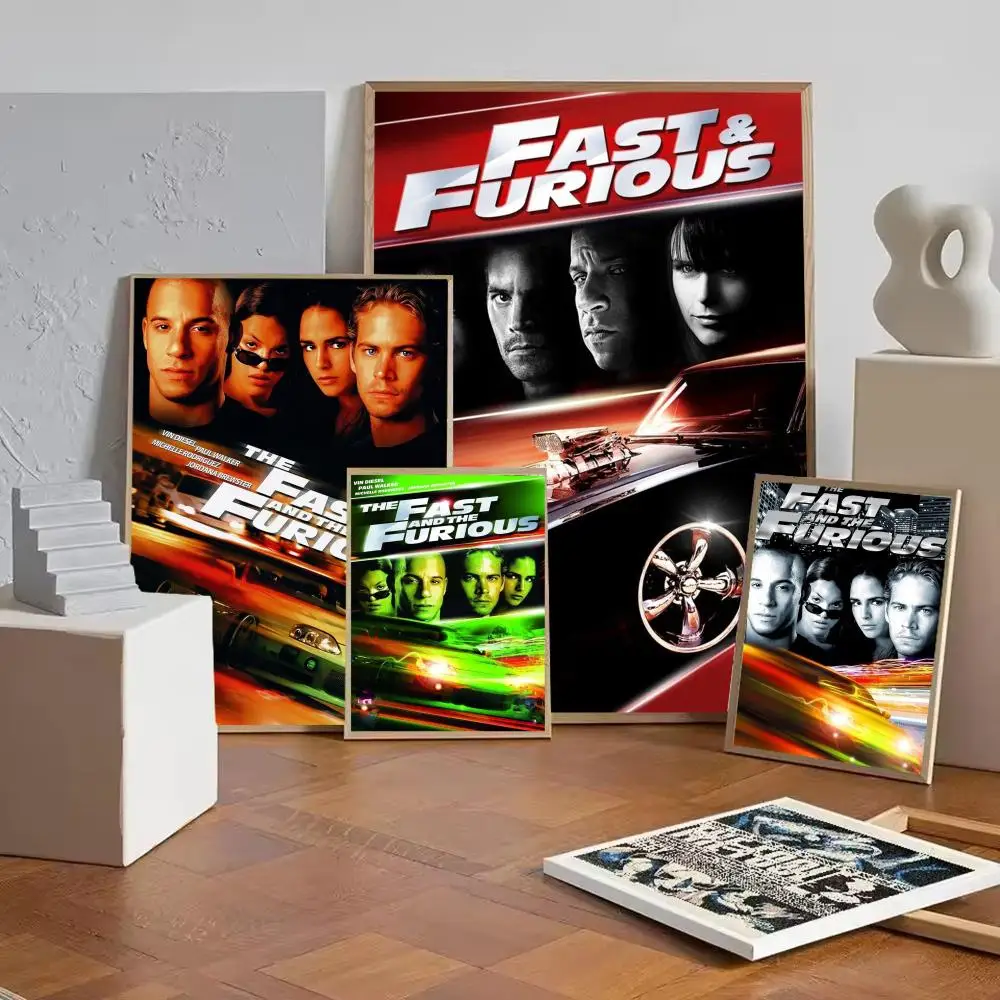 Fast and Furious Classic Vintage Poster Wall art print art suitable for living room bedroom bar parlor home decor gift