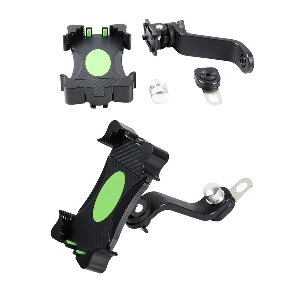 

Premium Motorcycle Phone Bracket 360 Degree Rotation Holder Tablet Stand Easy Install Remove Outdoor Riding Green