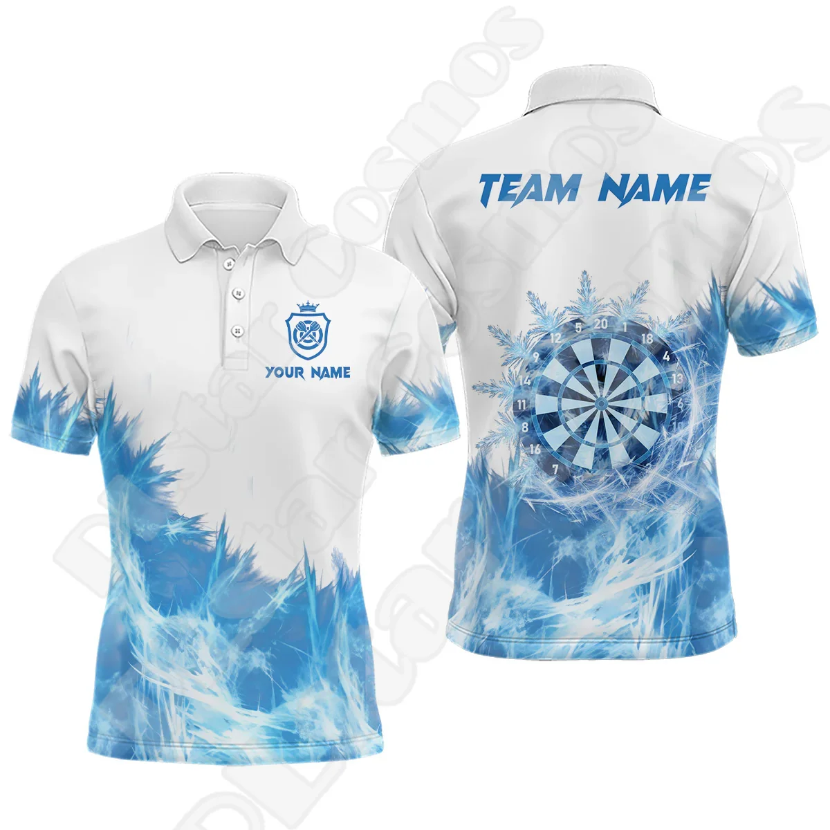 

Custom Name Darts Skull Mesh Breathable Graffiti Reaper Tattoo Retro Vintage 3DPrint Harajuku Summer Short Sleeves Polo Shirts J