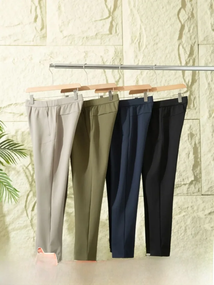 

Высококачественные мужские повседневные брюки с 3D индивидуальным принтом, легкие брюки с прямыми штанинами, легкие деловые осенние складные брюки из полиэфирного волокна, кожаные...