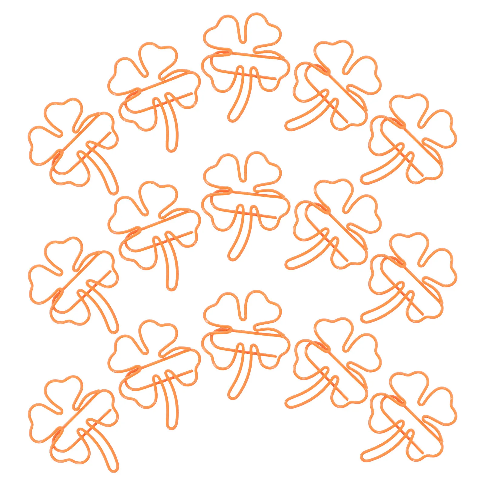 

50 шт. милых металлических зажимов-закладок в форме четырехлистного клевера для офиса, учебы, документов, заметок, фотографий, билетов