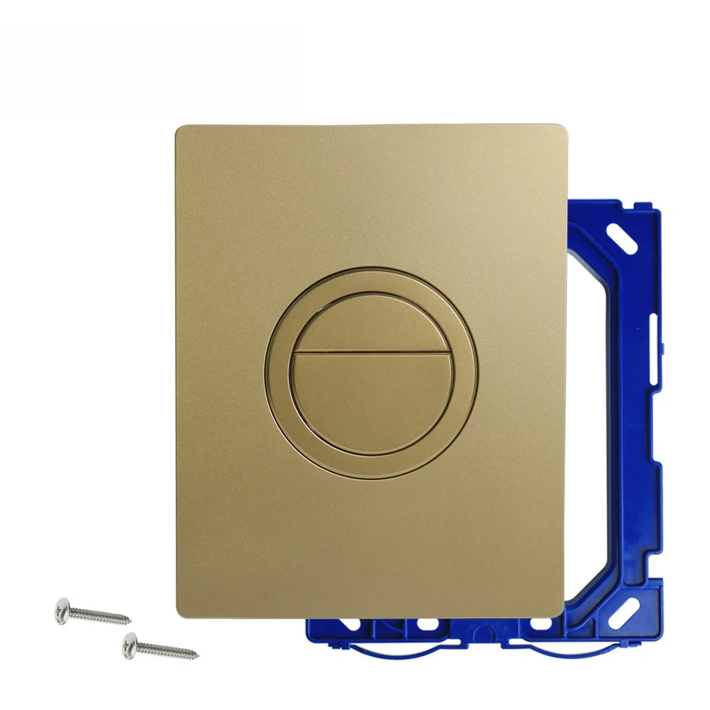 Black Hidden Water Tank Panel Wall-mounted Toilet Pneumatic Double Flush Button Compatible With Grohe GD2 38966/38732/38506