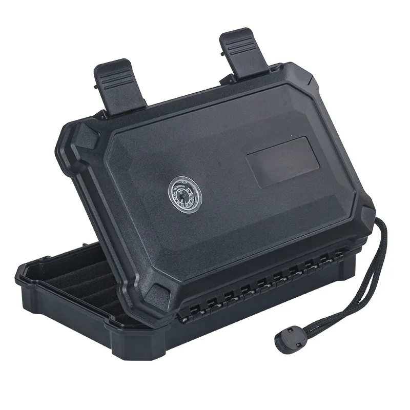 

Portable Cigar Humidor Box Special Use For Business Travel , ABS Waterproof Shockproof Sponge / Humidifier / Hygrometer