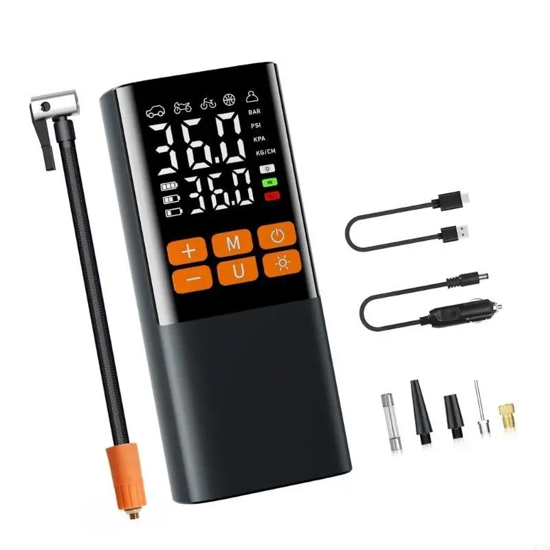 Transportable Rechargeable Air Condenser for Car and Cycle Rubber Highlighting Long Battery Life Thin Plan Cease and D7YA