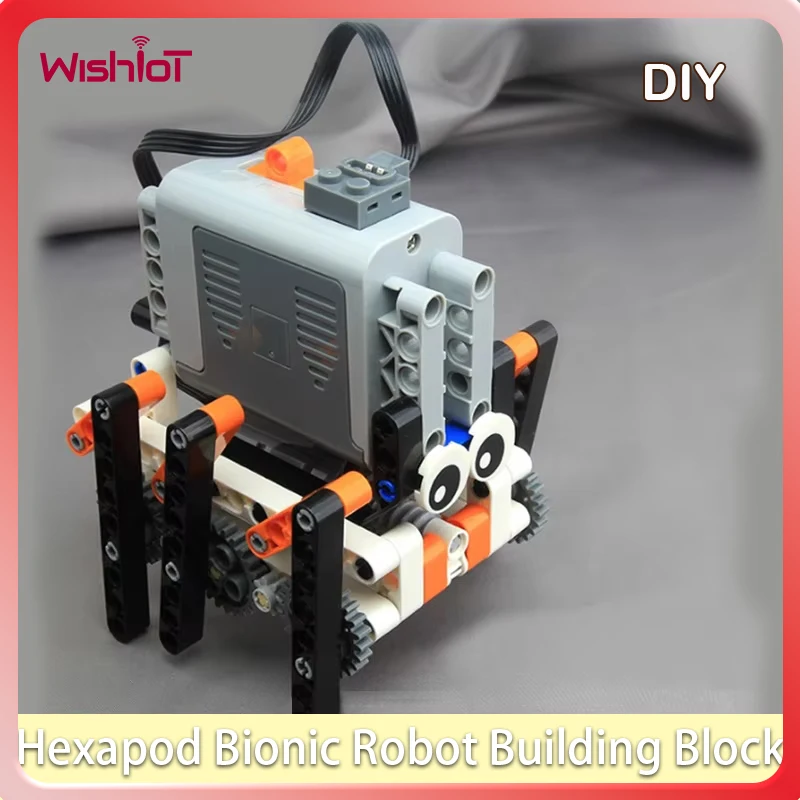 Hexapod-Robot para caminar biónico, juego de bloques de construcción, Motor de potencia MOC, bloques educativos creativos tecnológicos, juguetes, regalos # T3